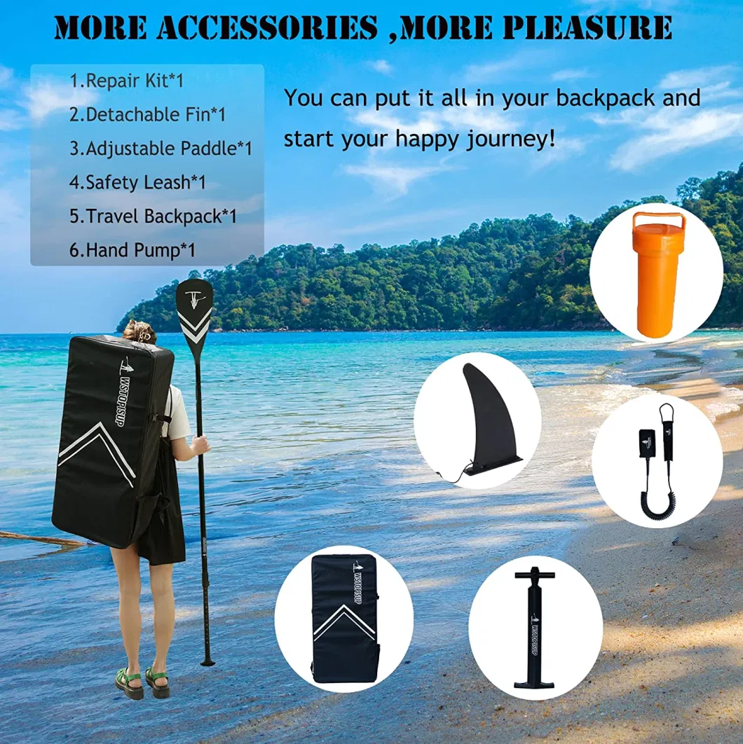 China Paddle Board Manufacture Custom Cheap Inflatable Sup Stand up Paddle Boards in 10′ 6FT