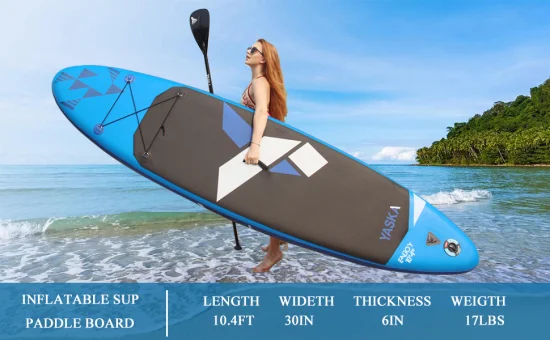 Tavola da paddle gonfiabile personalizzata a tutto tondo per tavola da surf Sup di vendita calda in 10′4× 32′′× 6′′