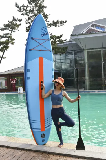 Tavola da surf stand up paddle morbida in PVC da 10′6